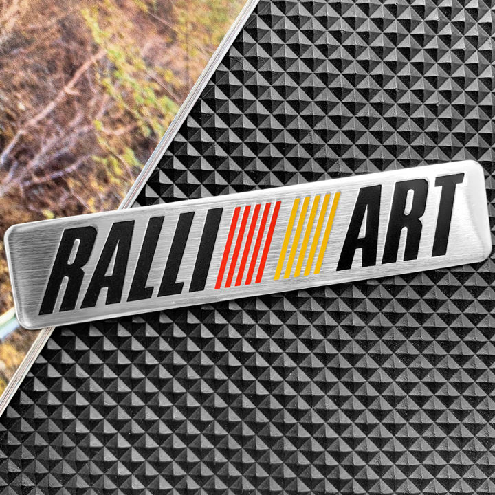 สติกเกอร์-mitsubishi-สติกเกอร์รถดัดแปลงโลหะ-ralliart-รถแรลลี่หางมาตรฐานเหมาะสำหรับรถแลนเซอร์-outlander-pajero-jinxuan