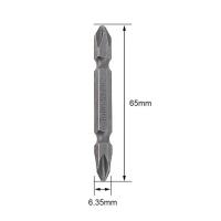 1ชิ้นหัวคู่ข้ามข้อต่อไขควง1/4 6.35มม. Ph2ไดรเวอร์สกรูแม่เหล็กหัวชุดดอกสว่านสำหรับเครื่องมืออัดอากาศไขควงไฟฟ้า