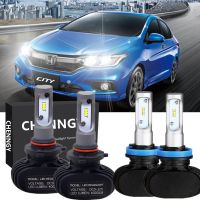 สำหรับ HONDA CITY 2015-2019 - H11 9005ไฟหน้ารถมอเตอร์ไซค์แบบ LED Bright 6000K สีขาวสูงต่ำ Beam