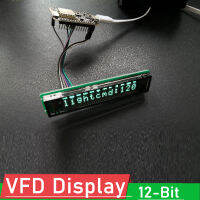 หน้าจอแสดงผล VFD 12บิต Dot Matrix โมดูลหน้าจอแสดงผลแบบดิจิตอล W ไลบรารีตัวอักษรหน้าจอแสดงผลเรืองแสงอินเทอร์เฟซ SPI