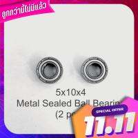 Ball bearing 5x10x4 metal sealed (2pcs.) BALL Bearing 5x10x4 Metal Sealle (2PCS.)