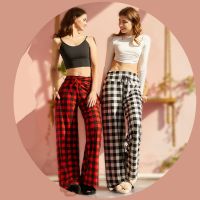 Manufacturers wholesale cross-border hot money lady pajamas printing wide-legged pants department of Europe and the United States of tall waist belt slacks loose and comfortable