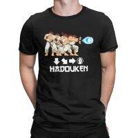 Japan Street Fighter Hadouken Print Men Tshirt Retro Games Modal  Fan Short Sleeve Funny for Game Tee Summer Top XS-6XL