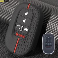 5 button silicone car key ring case cover holder Shell holder protector for Civic Honda CRV accord pilot passport 2021 2022 2023