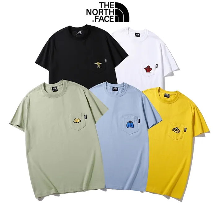 THE NORTH FACE ผู้ชายและผู้หญิงแฟชั่นลำลองเสื้อยืดแขนสั้น | Lazada.co.th