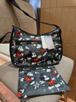 Lesportsac 2023 กระเป๋าสะพายข้างใหม่แฟชั่นพิมพ์ไหล่เดียวกระเป๋าแม่และเด็ก7520มาพร้อมกระเป๋าใส่เหรียญ