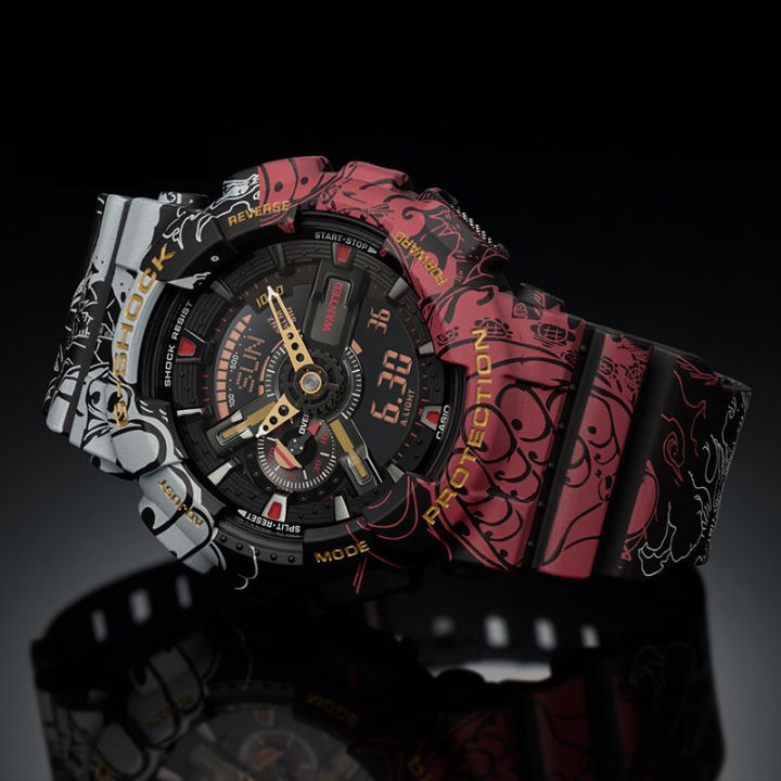 พร้อมส่ง-นาฬิกาข้อมือผู้ชาย-digital-g-shock-x-one-piece-รุ่น-ga-110jop-1a4-นาฬิกา-นาฬิกาข้อมือ-นาฬิกากันน้ำ-สายเรซิน-ประกันศูนย์เซ็นทรัล-1-ปี