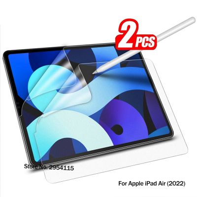 ฟิล์ม A2591 iPad Air,2ชิ้นสำหรับ iPad Air 5 2022 A2589กระดาษป้องกันหน้าจอสัมผัสกันลื่นรุ่น5th
