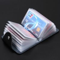 New Genuine Leather Function 24 Bits Card Case Business Card Holder Men Women Credit Passport Card Bag ID Passport Card Wallet Card Holders