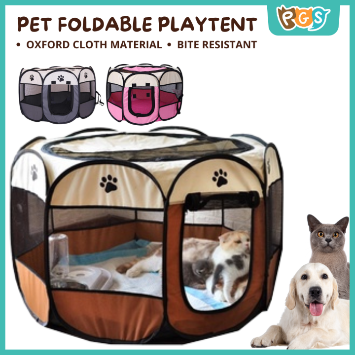 【Petcher】Pet Tent Portable Playpen Dog Tent Indoor Portable Pet Tent