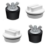 2 Pcs Pool Winterizing Plugs Rubber Expansion Plugs with 2 Pcs 1.5Inch Threaded Pool Return Winterizing Plug