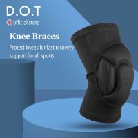 1PC D.O.T Sports Safety Gym Knee Pads Elastic Fitness Knee Support Equipment Patella Running Basketball Knee Braces