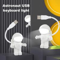 USB Astronaut LED Night Light Computer Keyboard Light Creative Book Light USB Powered Astronaut Desk Lamp Laptop Power Bank Ligh Night Lights