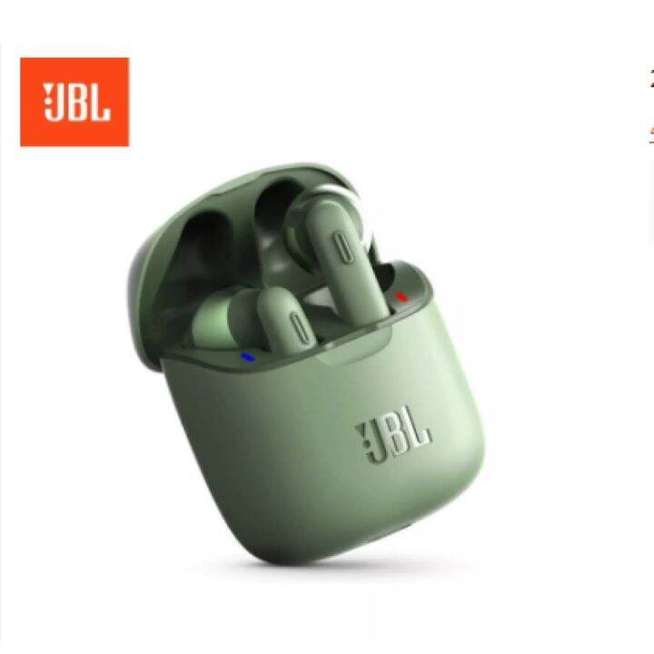 หูฟังjbl-tune-t220-tws-หูฟังบลูทูธ-v5-0-หูฟังไร้สายหูฟังชนิดใส่ในหูพร้อมไมโครโฟนสเตอริโอและกล่องชาร์จ