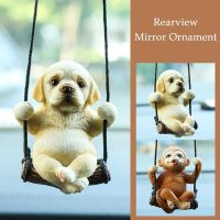 【CC】▪♞⊕  Resin Dog Pendant Anime Rearview Mirror Ornaments Swinging Car Accessories