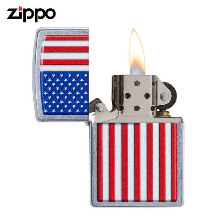 New Genuine ZIPPO Windproof Lighter Flag Landscape Long Road