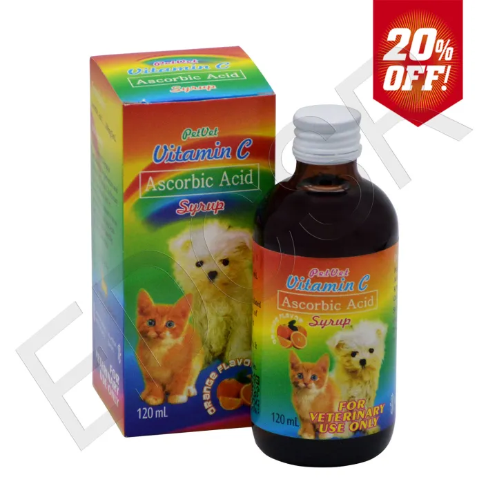 PetVet Ascorbic Acid Vitamin C Syrup for Dogs and Cats 120ml Lazada PH
