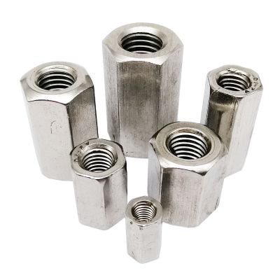 M3 M4 M5 M6 M8 M10 M12 304 A2 Stainless Steel Hexagon Hex Extend Long Lengthened Rod Connector Joint Sleeve Tubular Coupling Nut