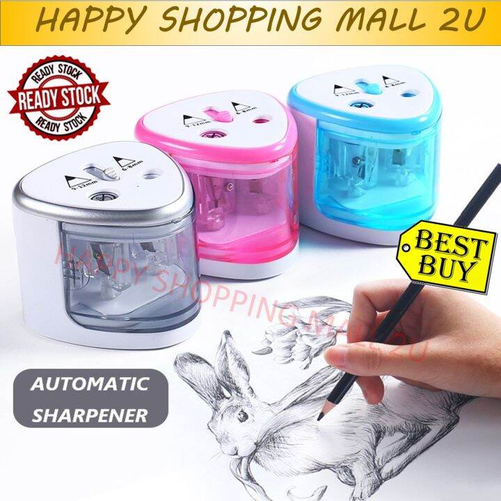 Electric Two Holes Pencil Sharpener Automatic Pencil Sharpeners Home