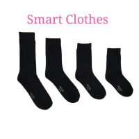 Stokin Sekolah Hitam Uni Black Long School Socks Cotton Thick Sock Stokin Hitam Stoking Tebal Lelaki Perempuan