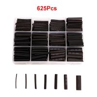 625Pcs Heat Shrink Tube Set 2:1 Times Shrink Polyolefin Insulated Heat Shrinkable Sleeve for Wire Connection Data Line Protect Electrical Circuitry Pa