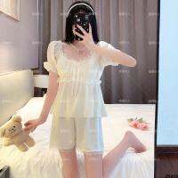 Ladiess Homewear Fashion Casual Summer Lady Story 【 ชุดนอนผ้าไหมน้ำแข็งแบบบาง Charlie ชุดนอนรุ่นใหม่ 】 ฤดูร้อน