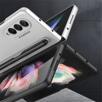 [Beike electronic] เคสป้องกันโทรศัพท์แบบเรียบง่ายพร้อมช่องใส่ปากกาเคสโทรศัพท์กันกระแทกสำหรับ Galaxy Z พับ3 S ปากกาพับรุ่นโทรศัพท์