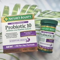 โปรไบโอติกส์ 10 สายพันธุ์ Ultra Strength 20 Billion Probiotic 10, 70 Capsules (Natures Bounty®) Probiotics