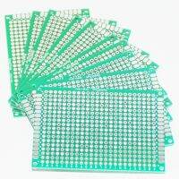 【cw】 10PCS Prototype PCB Board Protoboard Tinned Breadboard Prototyping Solderless FR4 Double-Sided 5x7 cm 50x70mm ！