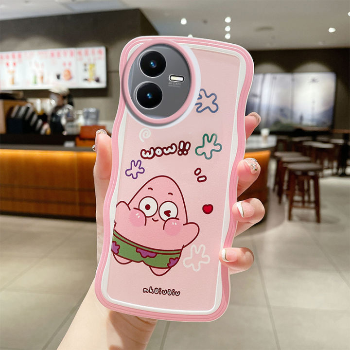 เคสคลังสินค้าพร้อมสำหรับ-vivo-y15c-5g-เคส-vivoy15c-น่ารักเคส-tpu-นิ่มลายการ์ตูนลายคลื่นกรอบใสฝาครอบโทรศัพท์