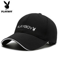 PLAYBOY หมวกเบสบอลผ้าฝ้ายสำหรับผู้ชายและผู้หญิง,หมวกกันแดดสไตล์เกาหลี