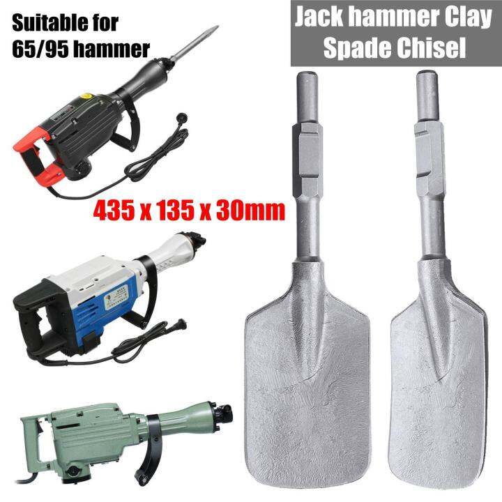 Jackhammer Breaker Clay Spade Cutter Chisel Extra Wide Square-Tipped ...