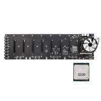 ETH-B75 BTC Mining Motherboard with G530 CPU+CPU Fan LGA1155 8 PCIE Slots 65mm VGA USB3.0 Support DDR3/DDR3L SO-DIMM RAM