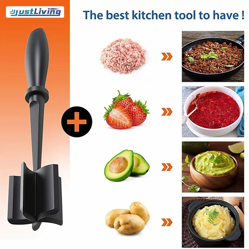 1pc Meat Chopper, Hamburger Chopper, Premium Heat Resistant Masher