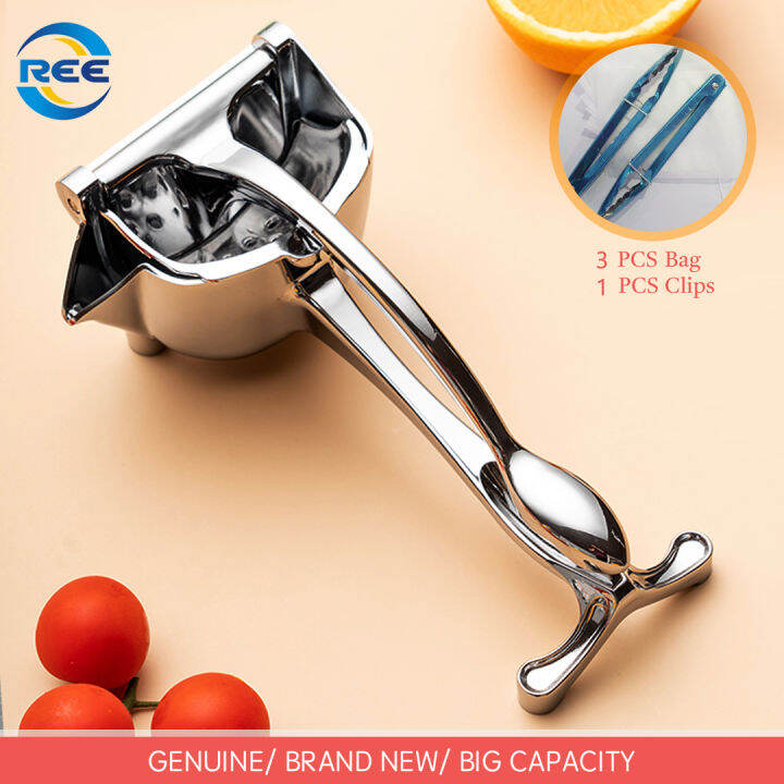 Manual Juice Squeezer Aluminum Alloy Hand Pressure Orange Juicer