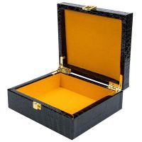 ✻ Cigar Wooden Box Humidor Container Lid Decorative Storage Portable Boxes Empty Flip-Type Lock Gift Packing 17x15x6.5cm