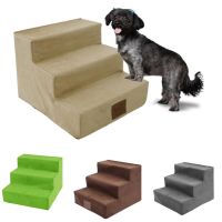 3Layers Pet Dog Stairs Steps Indoor Dog House Stairs Ramp Ladder Portable Cat Climbing Ladder for Small Dog Cat Pet 30x38x40cm