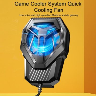 ▬ﺴ✙ Mobile Phone Radiator Back Clip Design Turbo Fans Super Wind Gaming Portable Phone Cooling Fan Cool Heat Sink