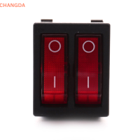 ?【Lowest price】CHANGDA KCD2 Double Boat ROCKER SWITCH 6 PIN ON-OFF กับ Green Red Light 20A 125VAC/ 16A