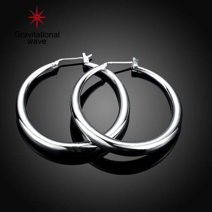 gravitational-wave-women-hoop-earrings-solid-color-stainless-vintage-smooth-surface-hoop-earrings-female-accessory