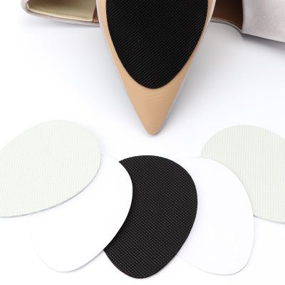 Self-Adhesive Anti-Slip Pads Shoes High Heel Sole Protector Rubber Cushion Insole Forefoot Non-Slip Heels Sticker Pads 2pcs/Pair Shoes Accessories
