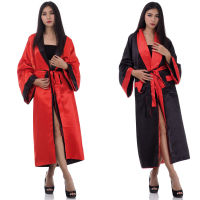 ชุดคลุมนอน ชุดคลุมกิโมโนสองหน้า ชุดคลุมลายจีน ชุดคลุมอาบน้ำ Dragon Kimono Nightgown Bathrobe