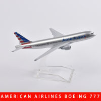 JASON TUTU 16cm American Airlines Boeing 777 Plane Model Aircraft Diecast Metal 1400 Scale Airplane Model Gift Collection Drop