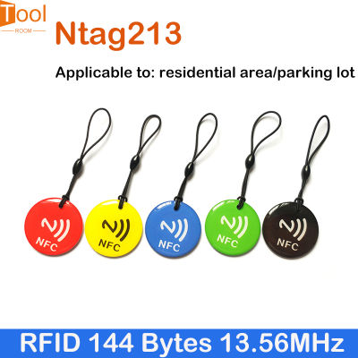 3ชิ้นการ์ดอีพ็อกซี่ Ntag213ป้ายแท็ก NFC กันน้ำได้ RFID 144ไบต์13.56MHz กันน้ำ30*33.5มม. สำหรับ NFC Mobile โทรศัพท์
