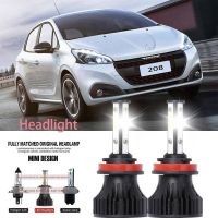 หลอดไฟหน้ารถยนต์ LED LAI 40w 6000k สีขาว สําหรับ Peugeot 208 2012-2023