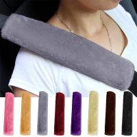 2Pcs Soft Plush Car Seat Belt Cover Shoulder Pad Winter Comfortable Driving Universal Automobiles Seatbelt Shoulder Seat Cover Seat Covers