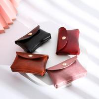2022 Fashion PU Leather Coin Purses Mini Wallets Card Holder Key Money Bags Purse Pouch for Women Girls Kids car key case
