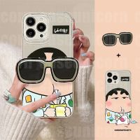 xinhuilinmeimaoyiyou เคสโทรศัพท์มือถือ แบบนิ่ม ลายการ์ตูนชินจังน่ารัก พร้อมป็อบอัพ สําหรับ IPhone 13 7Plus XR X 14 12 7 8 6 6S XS 2020