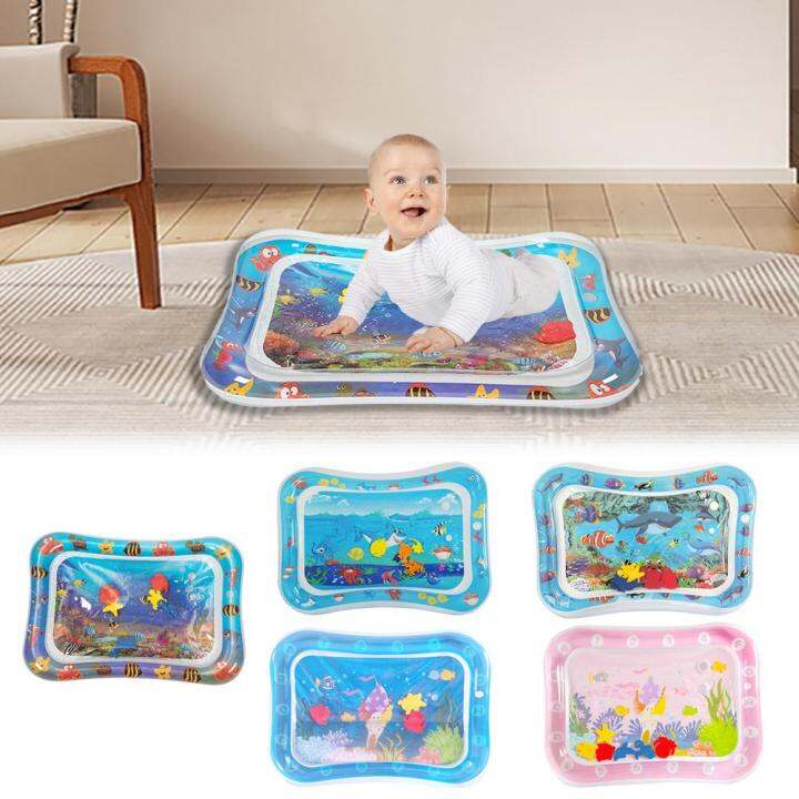 Baby Kids Water Play Mat Inflatable PVC Infant Tummy Time Pad Toddler