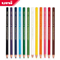 2ชิ้น Uni เป็นมิตรกับสิ่งแวดล้อมมือฉีกขาดกระดาษน้ำมันดินสอสี12สีเครื่องหมายหนังแก้วโลหะน้ำมันดินสอ